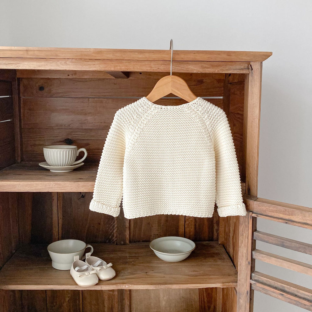 Collarless Sweater Coat