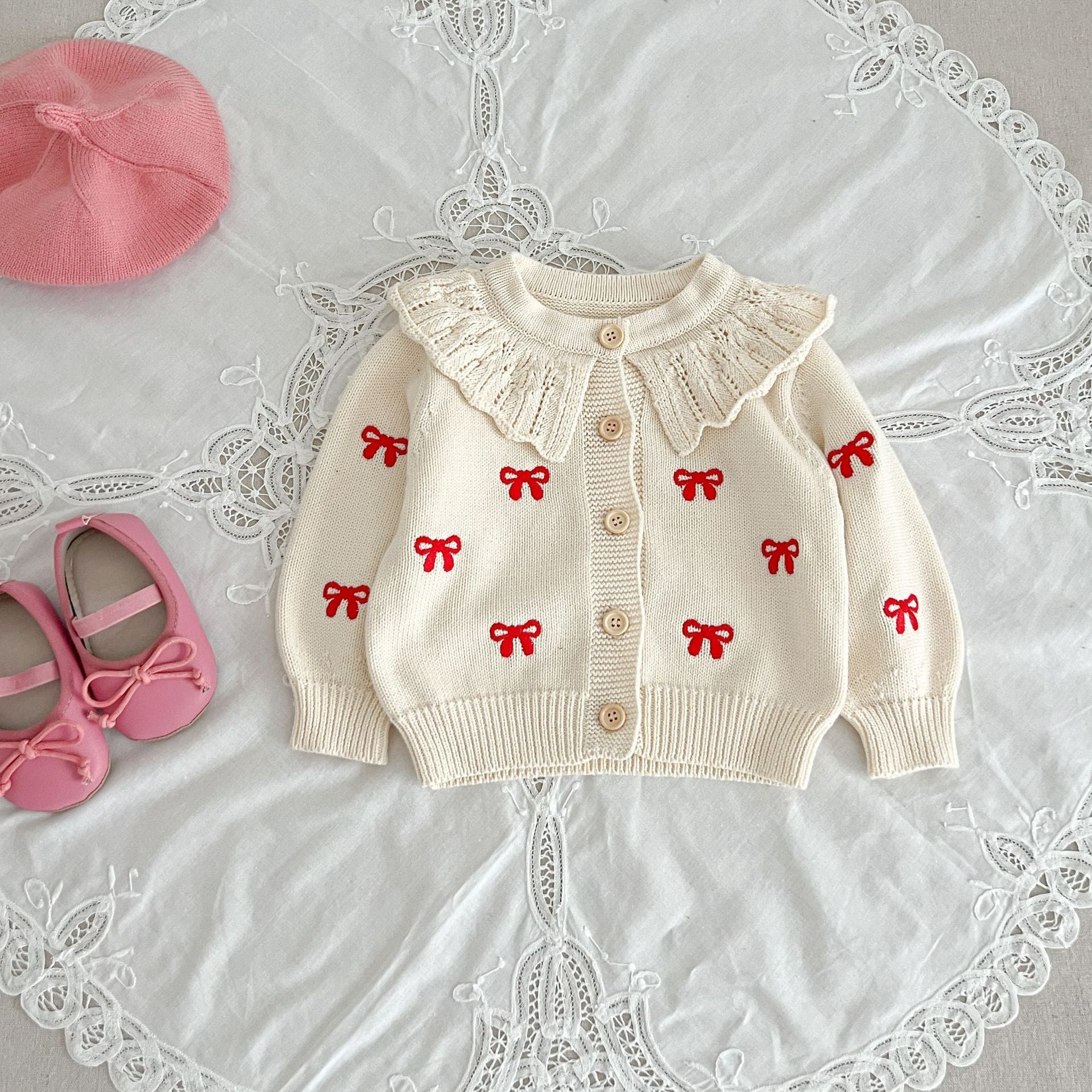 Sweater Cotton Yarn Princess Jumpsuit Suit
