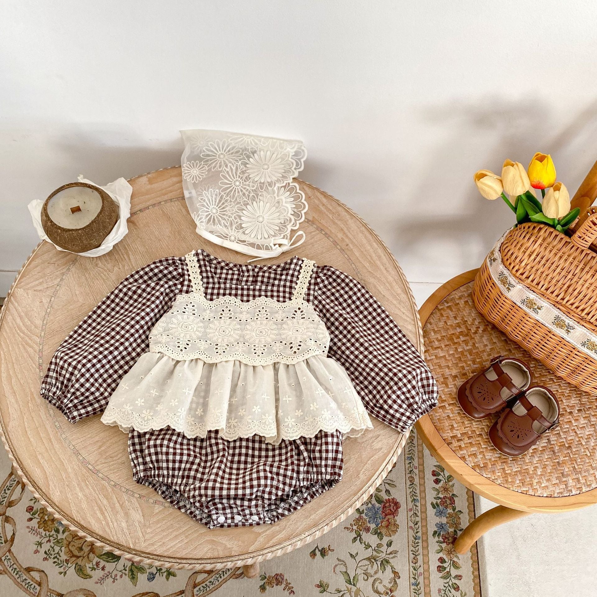 Little Lady Cute Lace  Rompers