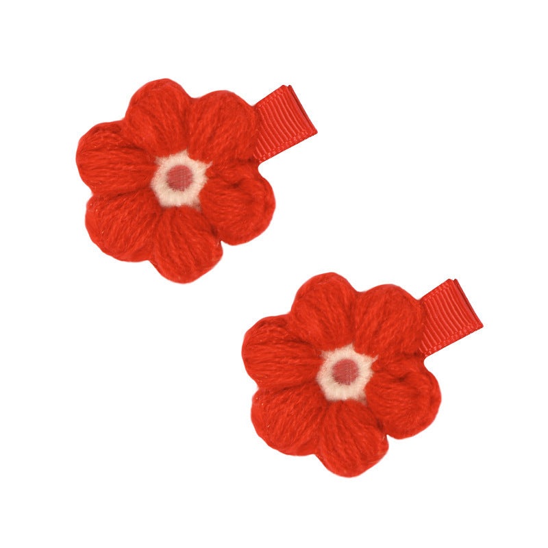 Handmade Wool Knitted Hair Clip