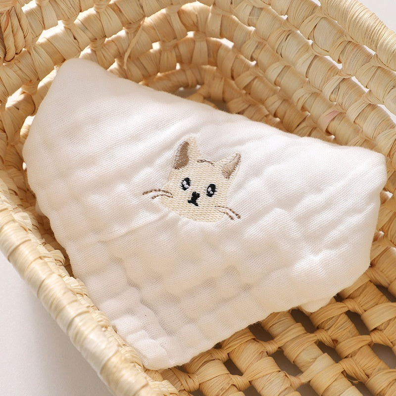 Small Square Saliva Towel