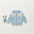 Cardigan Daisy Flower Long Sleeve