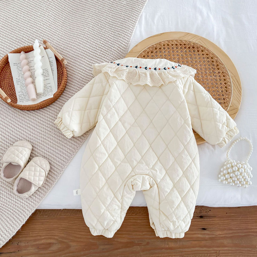 Winter Baby Doll Floral Jumpsuit