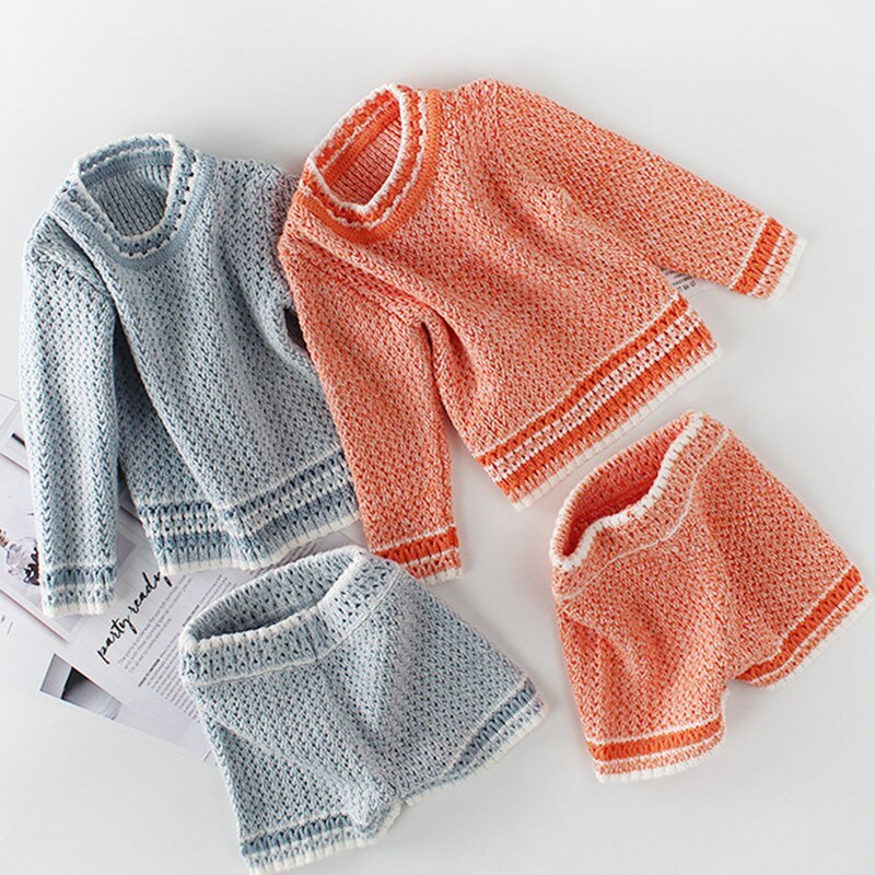 Knitted sweater shorts