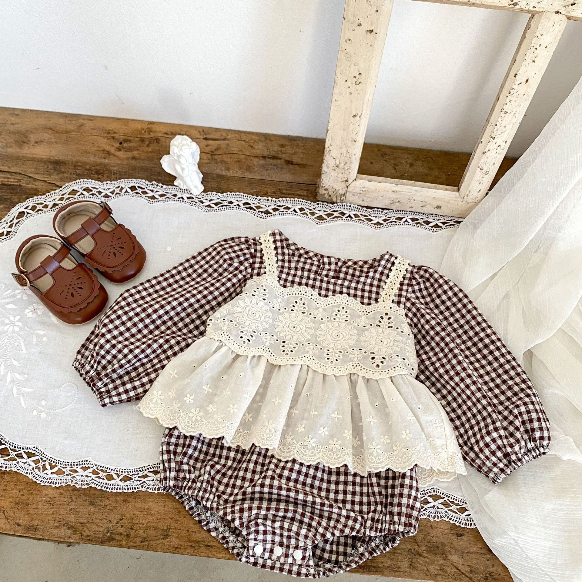 Little Lady Cute Lace  Rompers