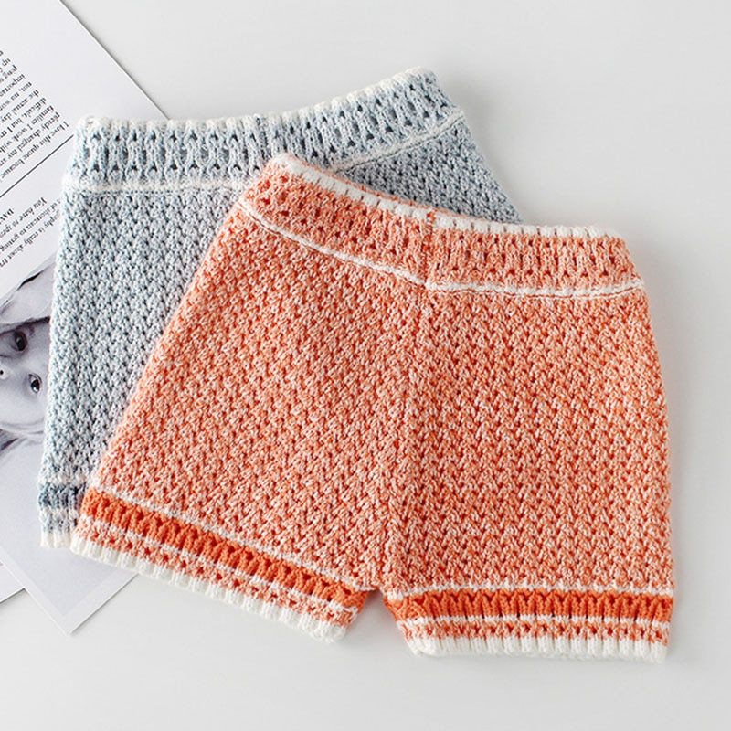 Knitted sweater shorts