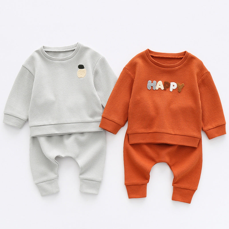 Boys Waffle Top&Trousers