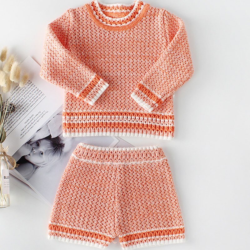 Knitted sweater shorts