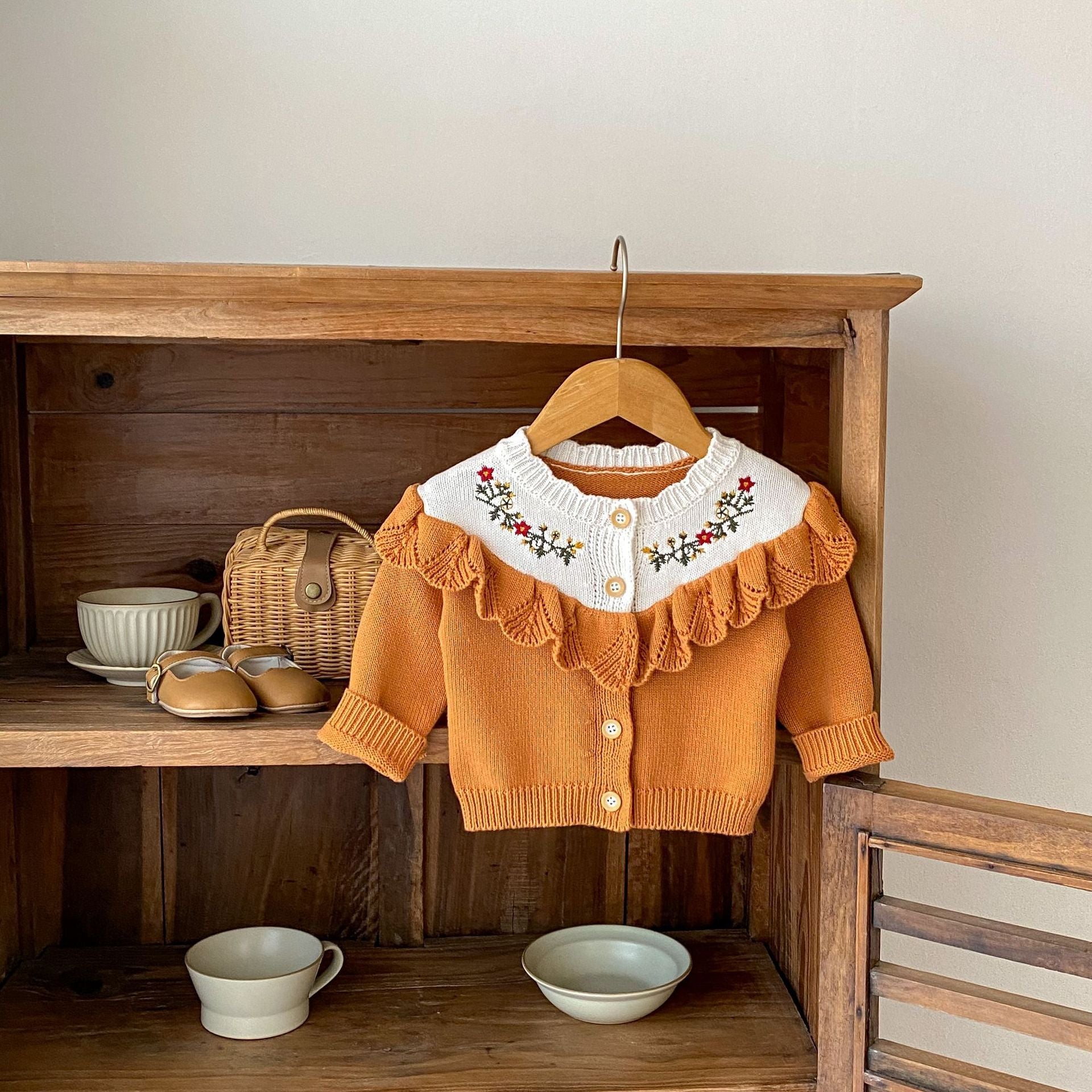 Knitted Lace Long Sleeve Cardigan Jacket