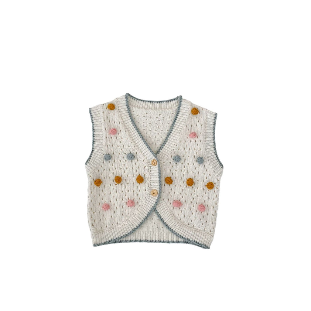 Cotton Sweater Vest Cardigan