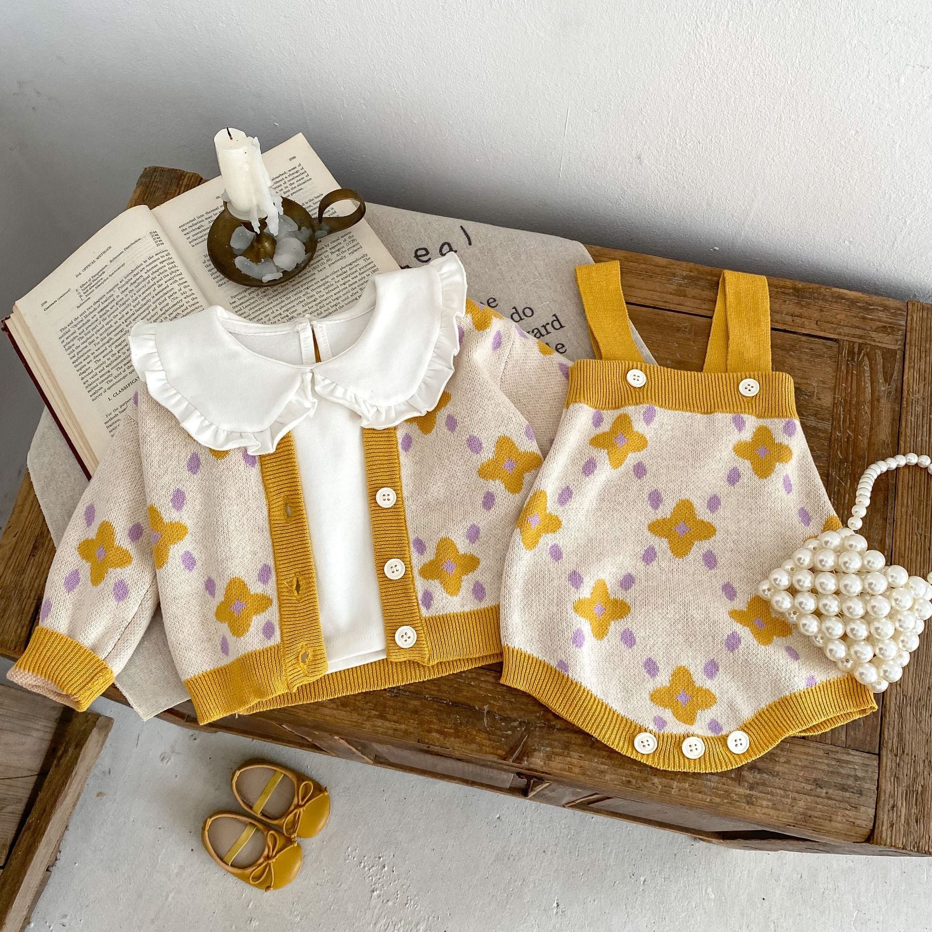 Flower Jacquard Sweater Knitted