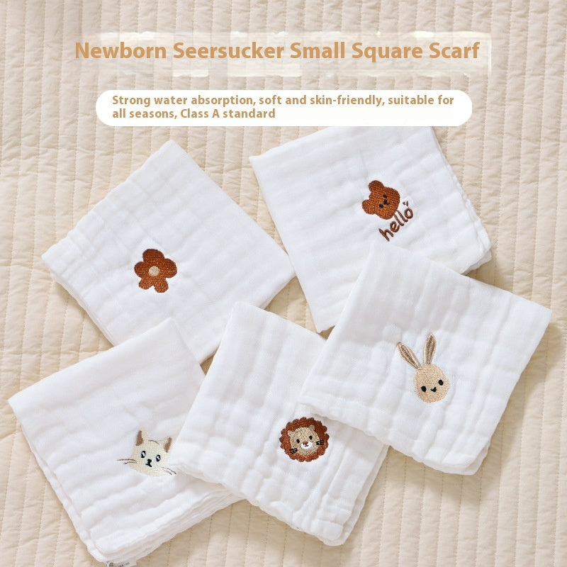 Small Square Saliva Towel