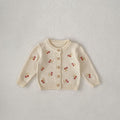Cherry Embroidery Knitted coat
