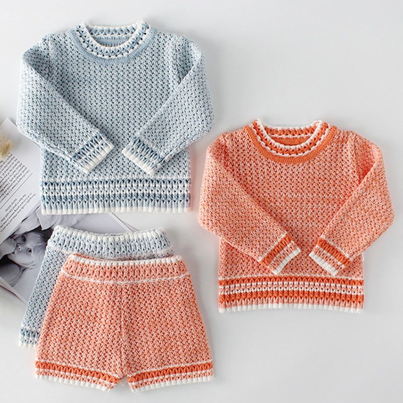 Knitted sweater shorts