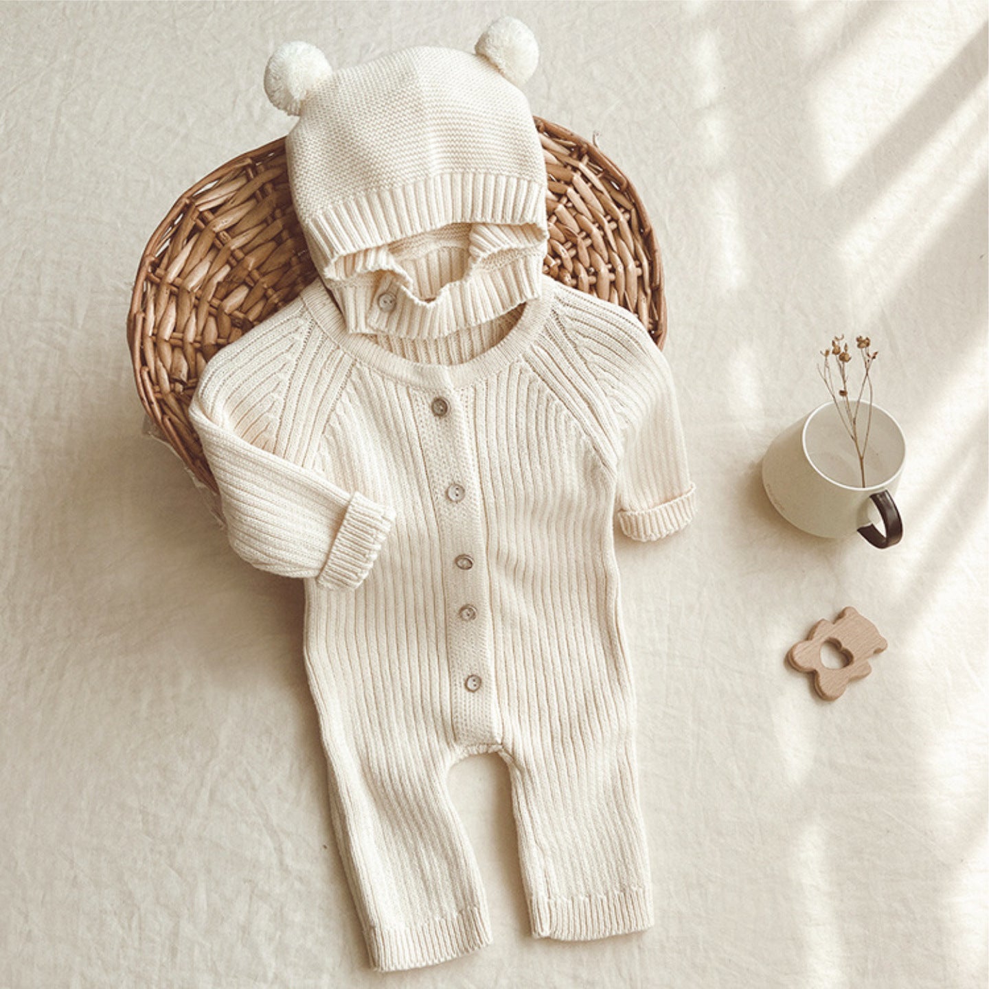 Romper With Bear Hat
