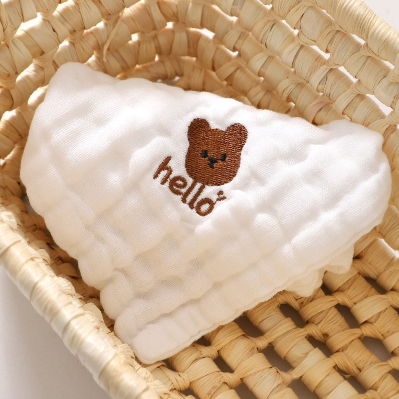 Small Square Saliva Towel