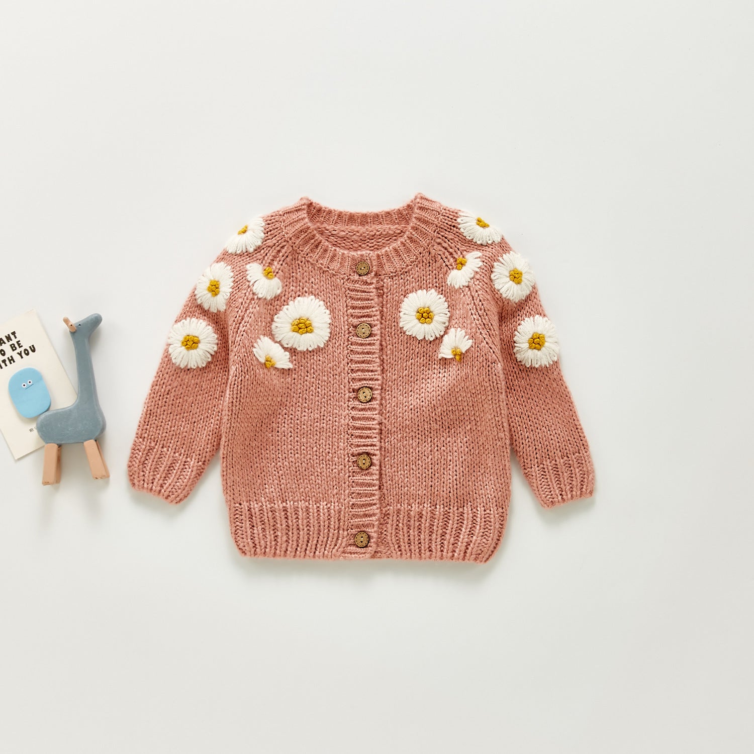 Cardigan Daisy Flower Long Sleeve