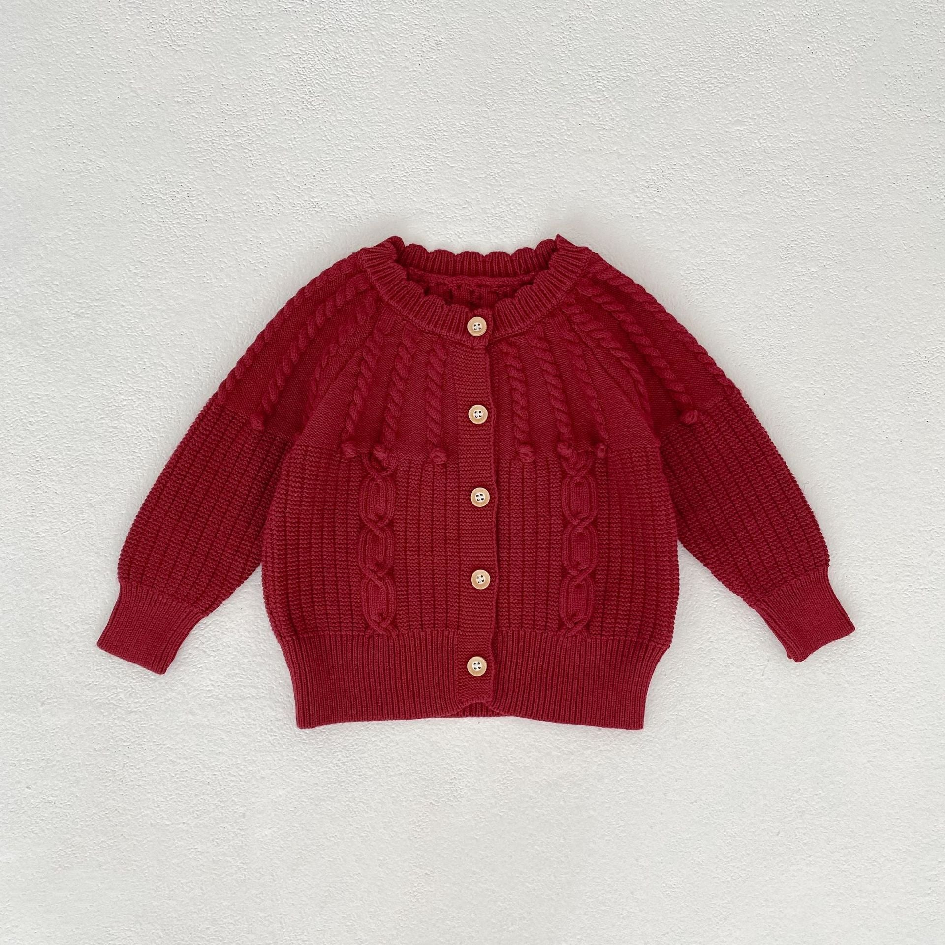 Knitted Romper And Coat Two-piece Set