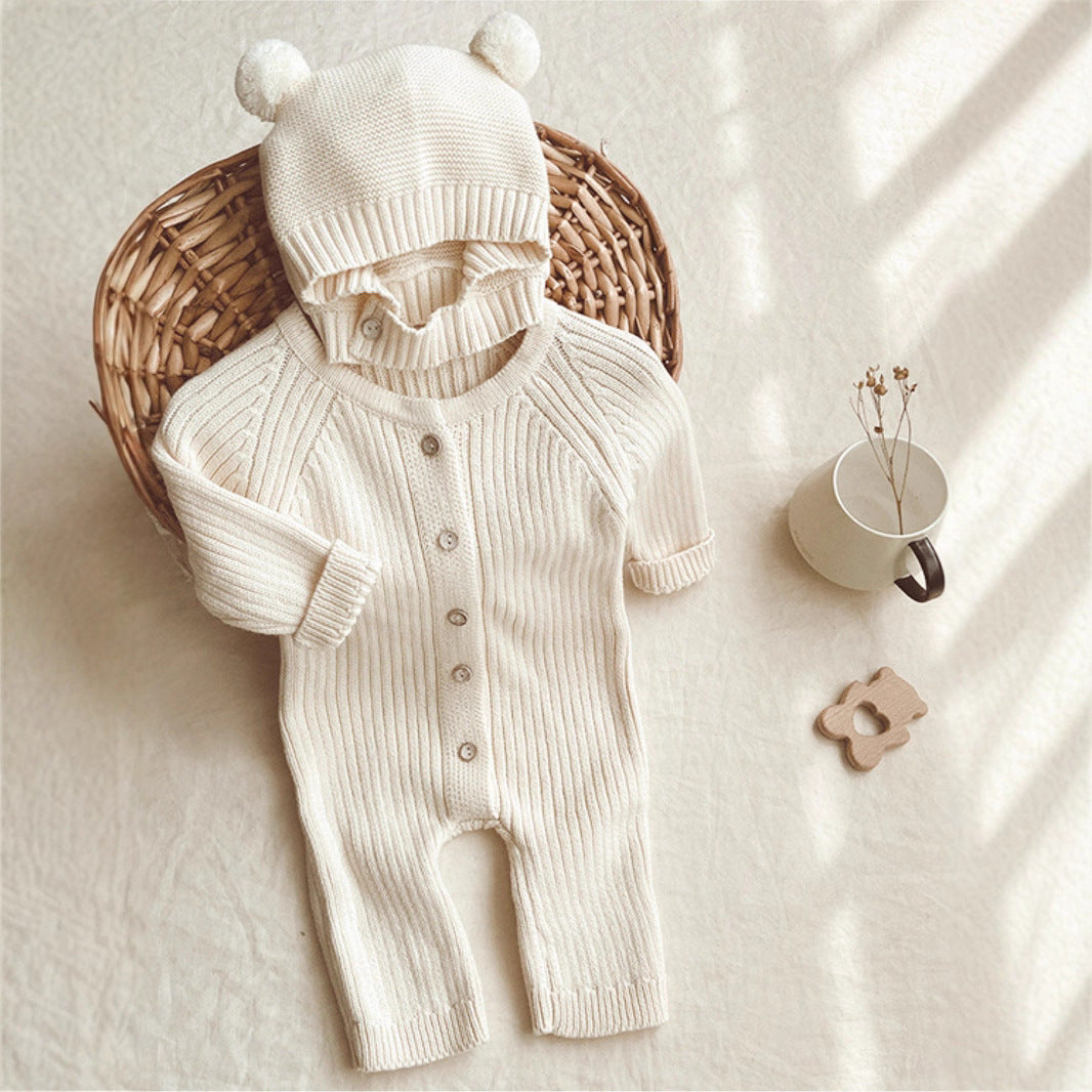 Romper With Bear Hat