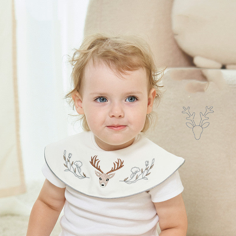 Embroidery Saliva Towel Bibs