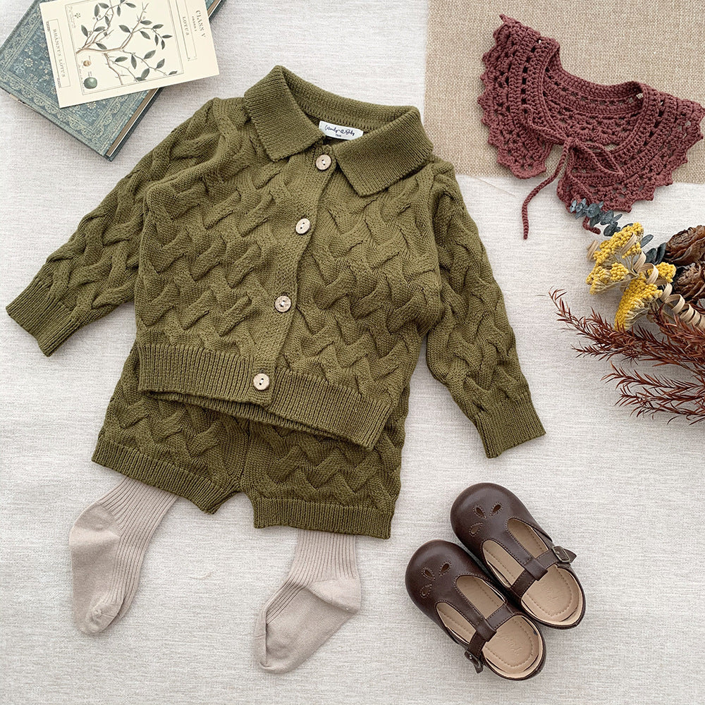 Twist Cardigan Jumper Set