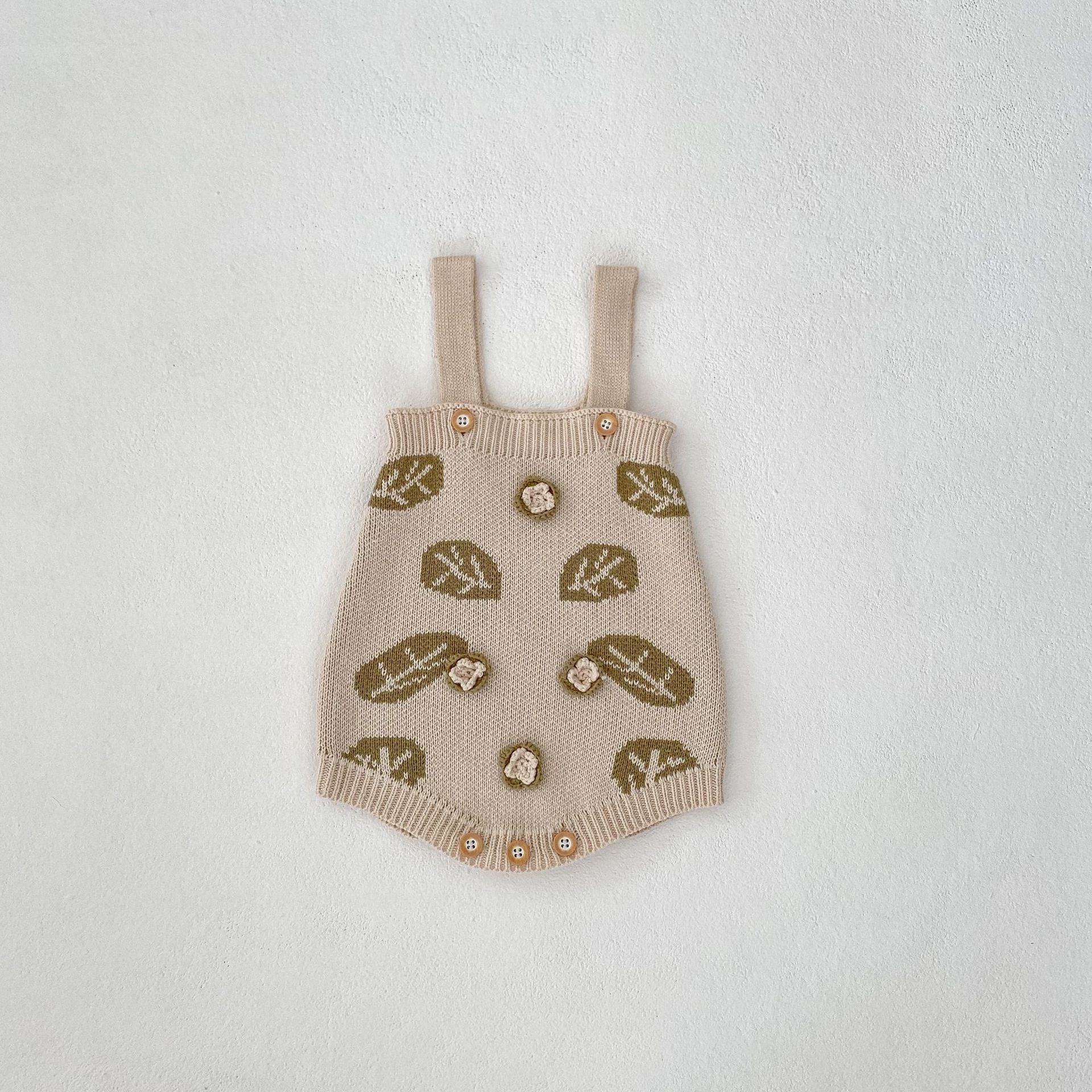 Leaf Jacquard Sweater Two-piece Set