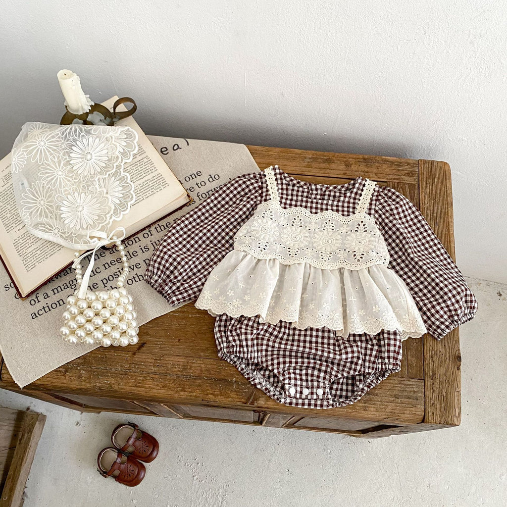 Little Lady Cute Lace  Rompers