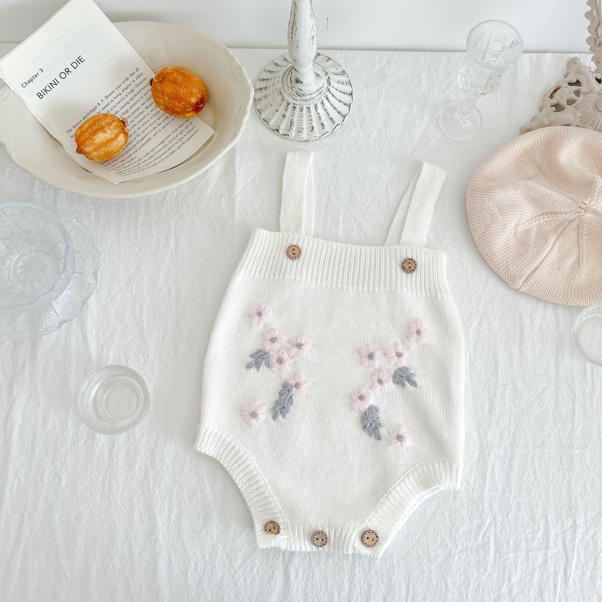Princess Embroidered Jumpsuit Autumn And Winter