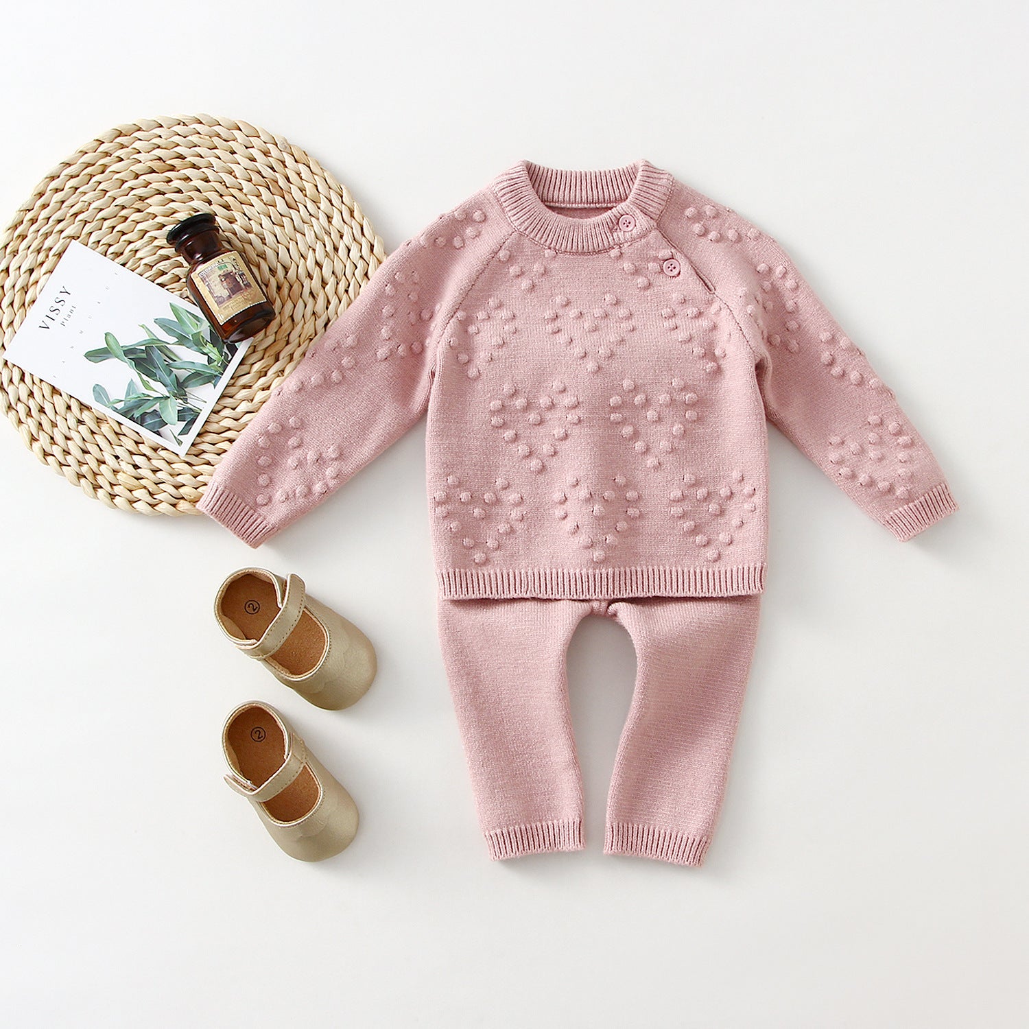 Knitted Sweater And Pants Set