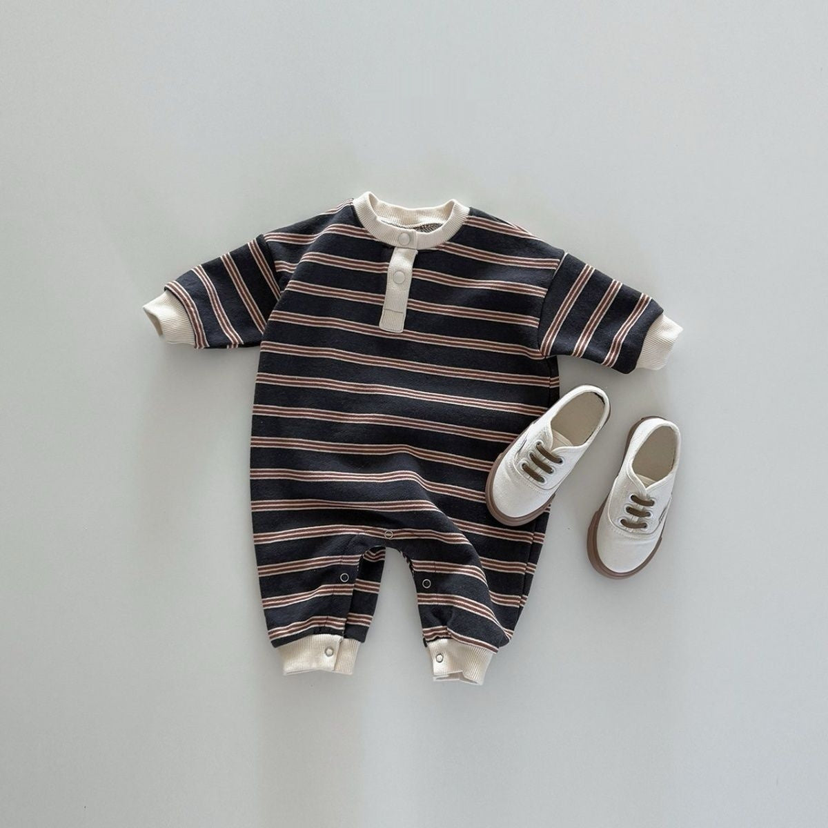 Jumpsuit Striped Long Sleeve