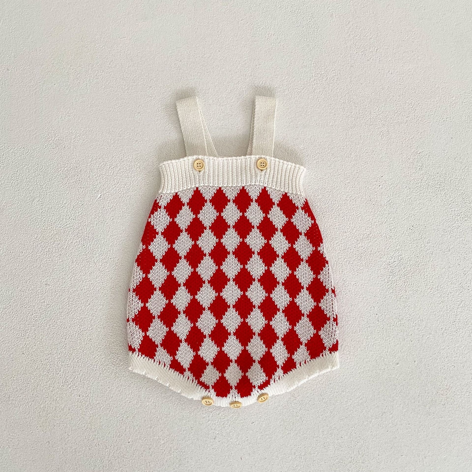 Knitted Rhombus Sweater Coat