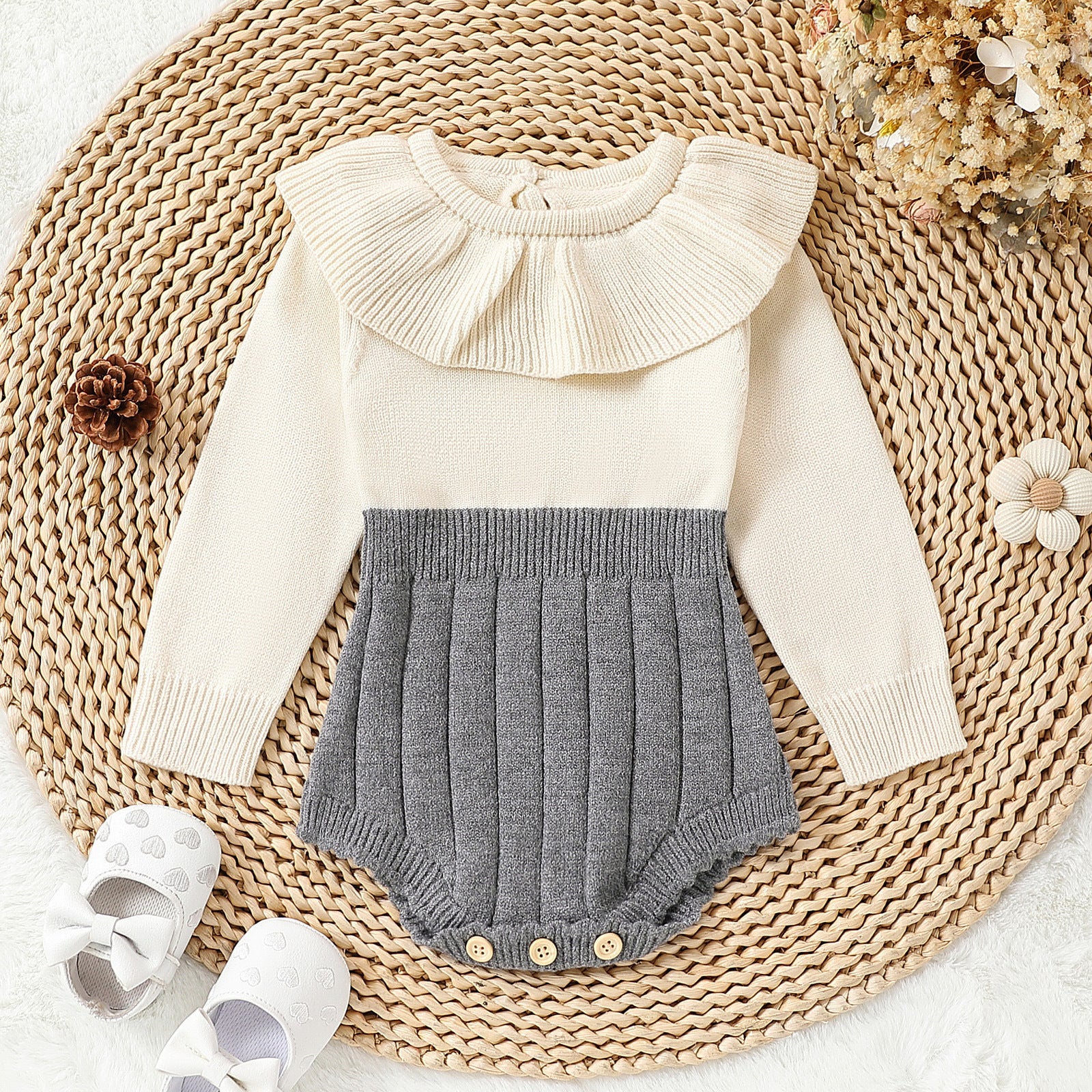 Cotton Simple One-piece Romper