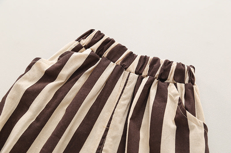 Casual Toddler T-shirt Short Sleeve Suit