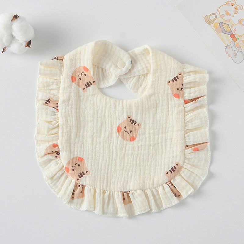 Lace Ruffled  Bib