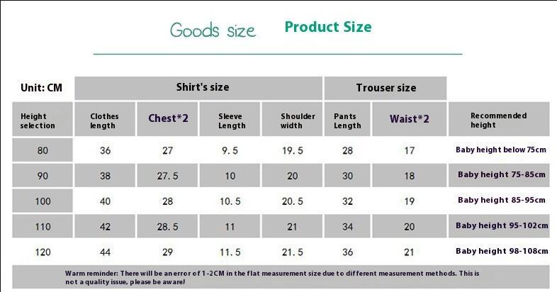 Casual Toddler T-shirt Short Sleeve Suit