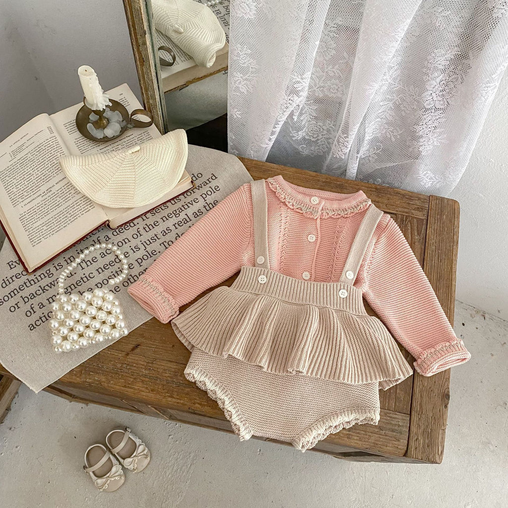 Knitting Cardigan Suspender  Two Pieces