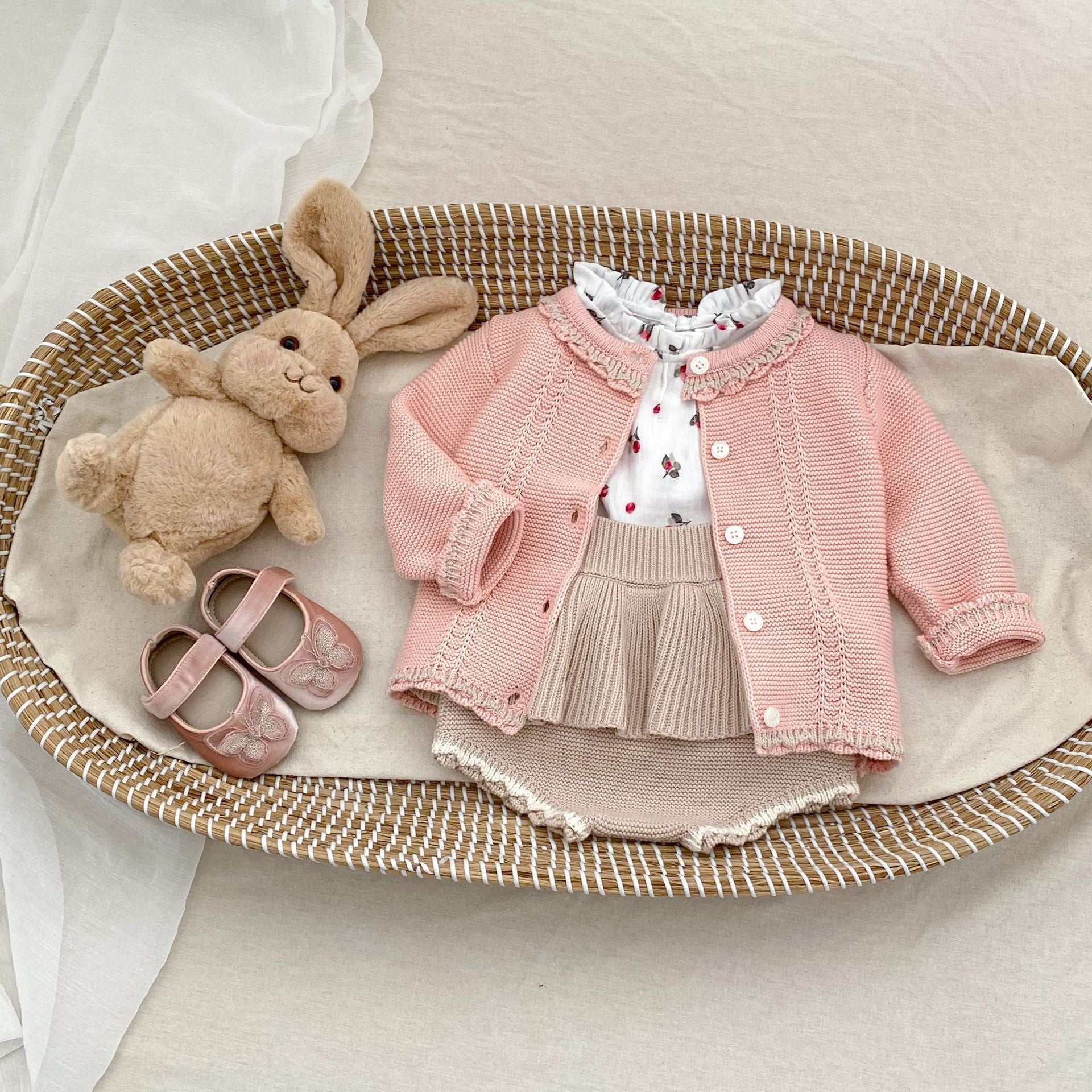 Knitting Cardigan Suspender  Two Pieces