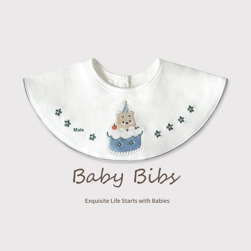 Embroidery Saliva Towel Bibs