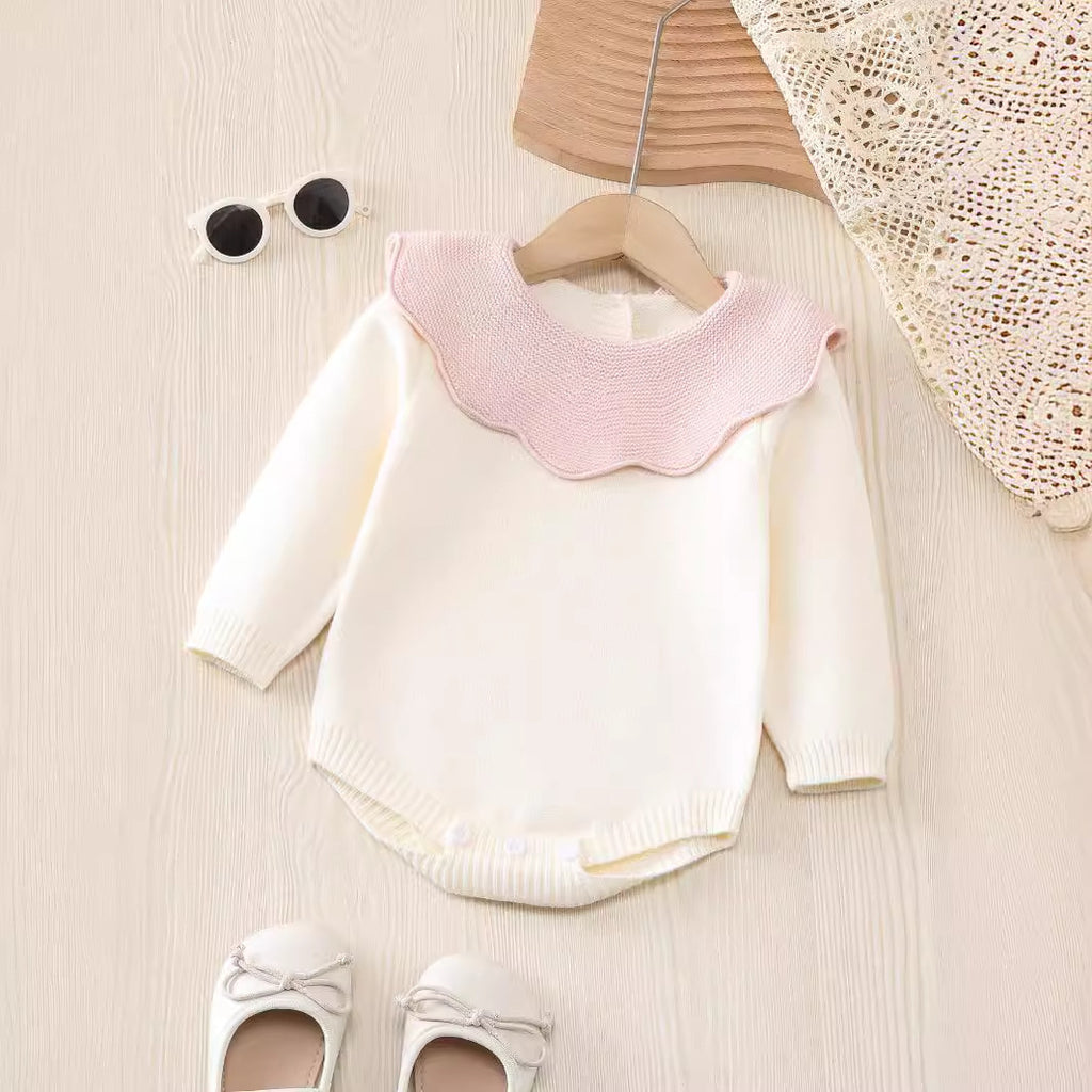 Long Sleeve Triangle Jumpsuit Romper