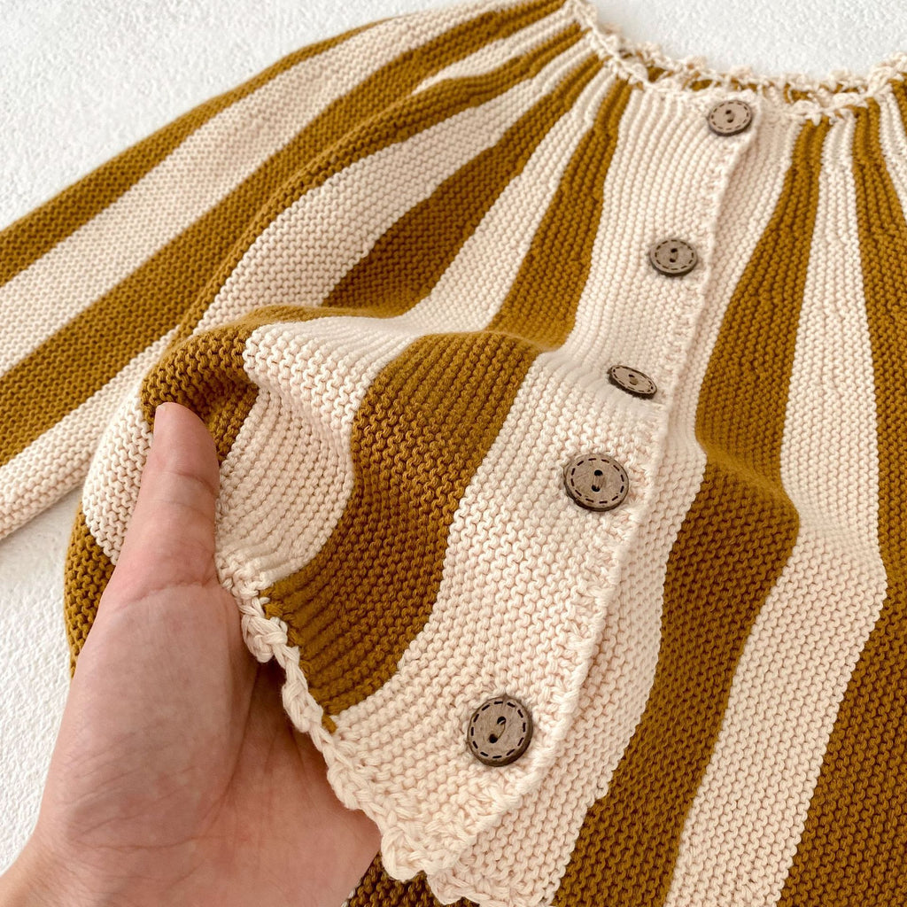 Knitted Coat Culottes Two-piece Suit