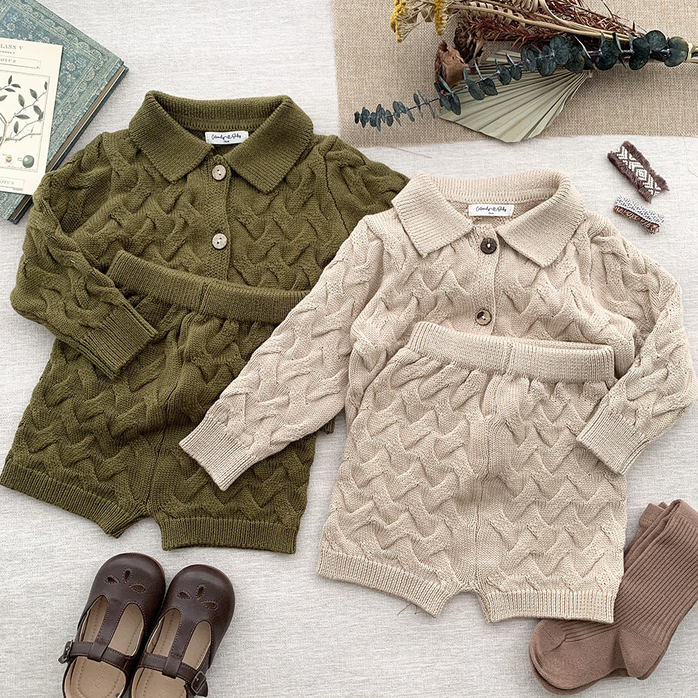 Twist Cardigan Jumper Set