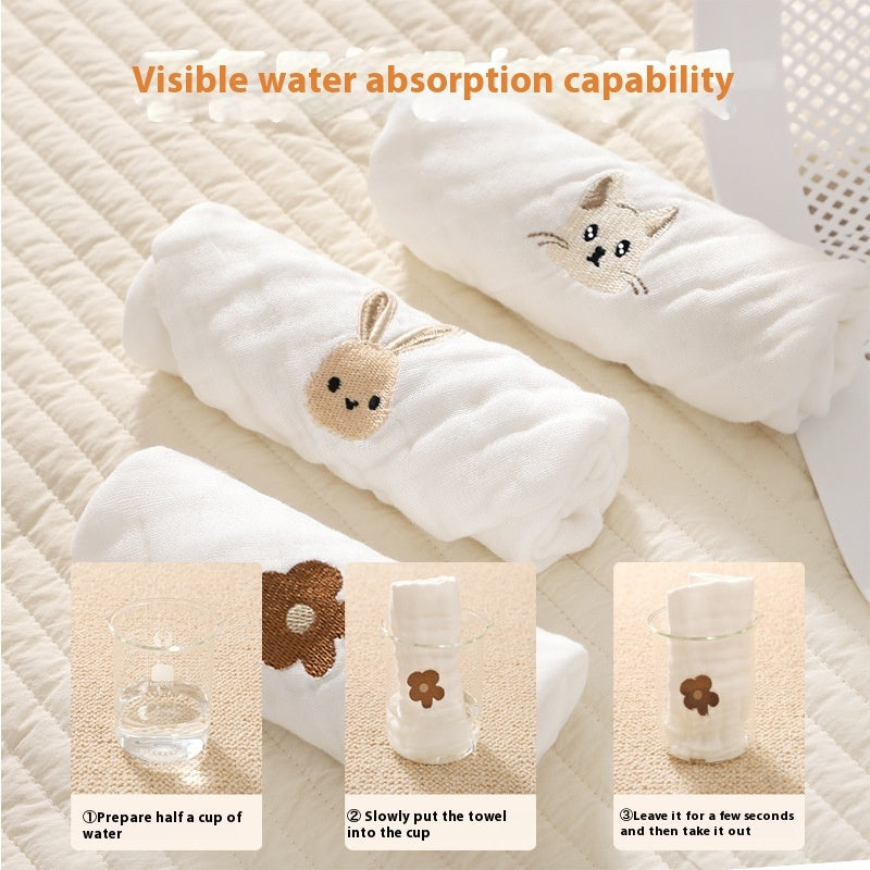 Small Square Saliva Towel