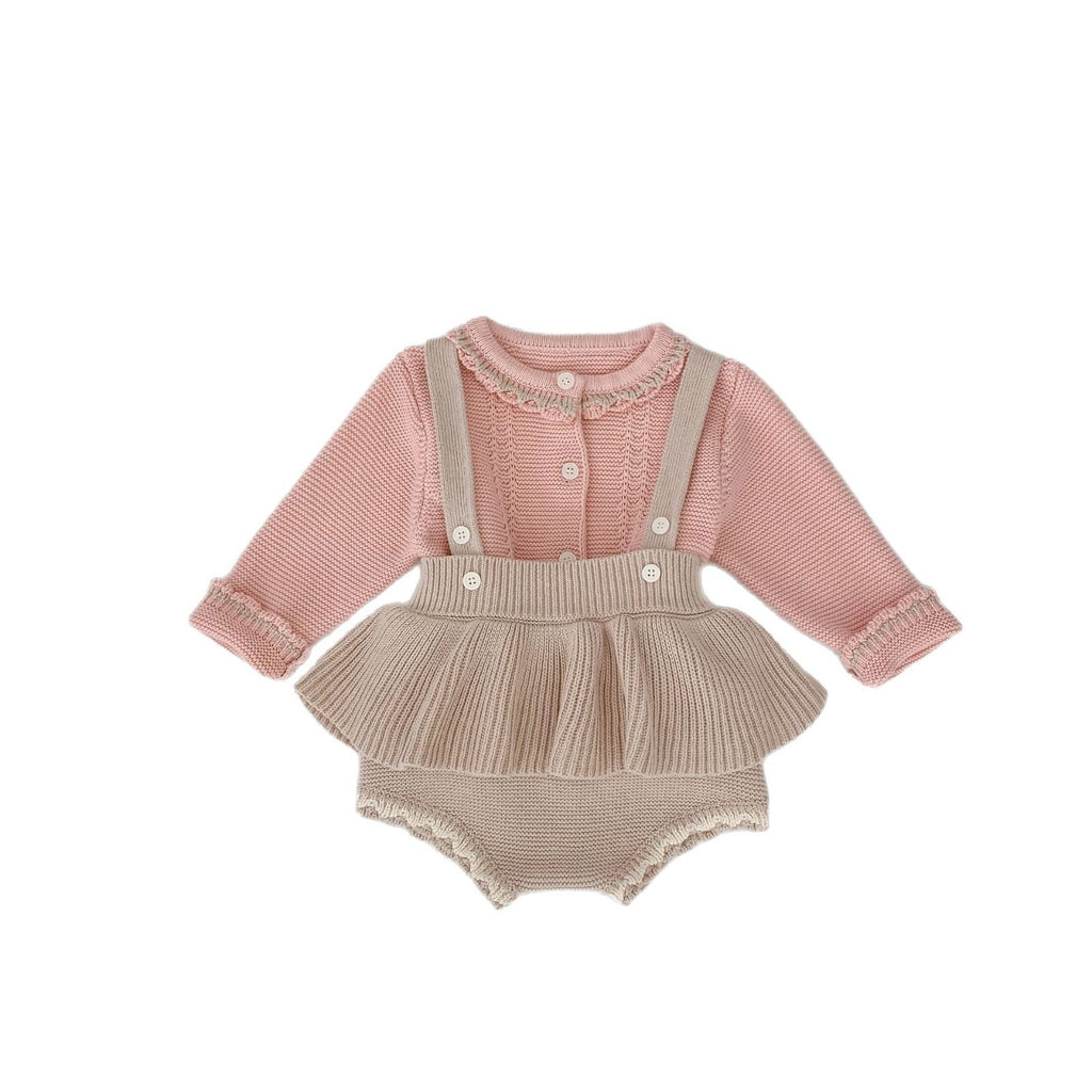 Knitting Cardigan Suspender  Two Pieces