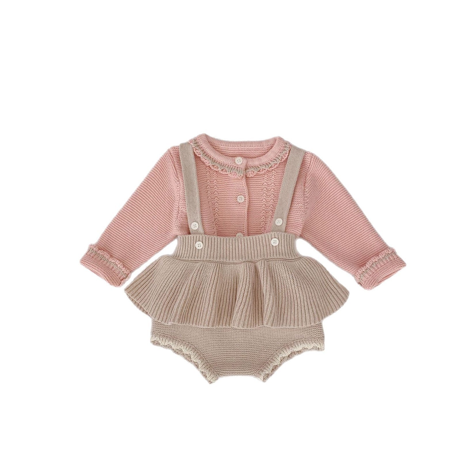 Knitting Cardigan Suspender  Two Pieces