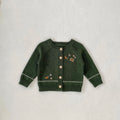 Matching Embroidered Cotton Yarn Sweater Coat